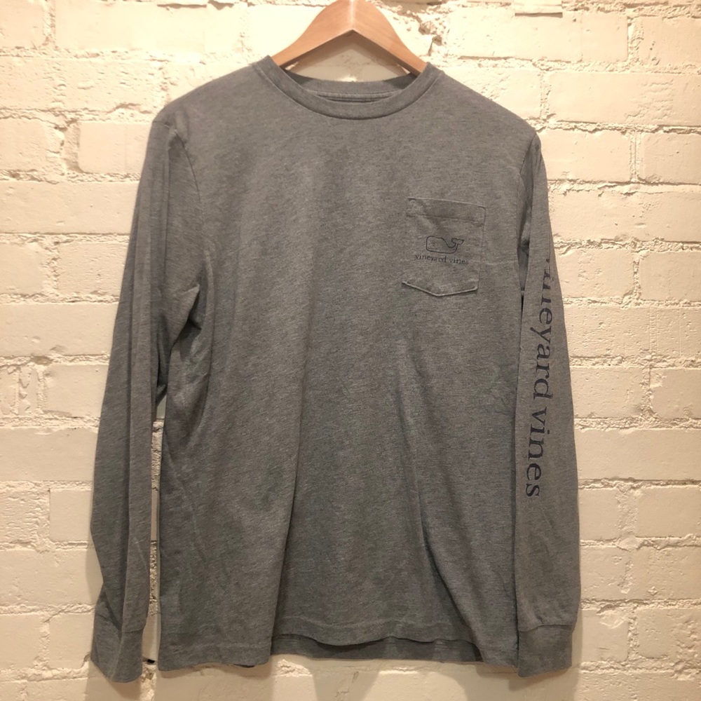 Vineyard Vines Long Sleeve Shirt in Gray